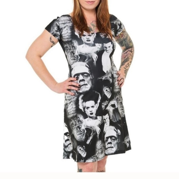 Universal Monsters horror skater dress Halloween - Picture 1 of 8